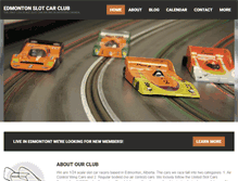 Tablet Screenshot of edmontonslotcarclub.com